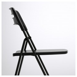 Фото4.Стілець розкладний, чорний NISSE IKEA 301.150.66
